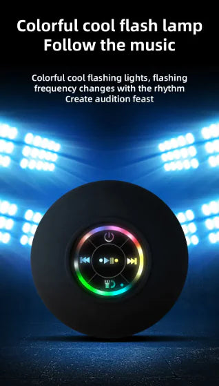 Waterproof Bluetooth Speaker with Suction Cup | Portable Shower Speaker